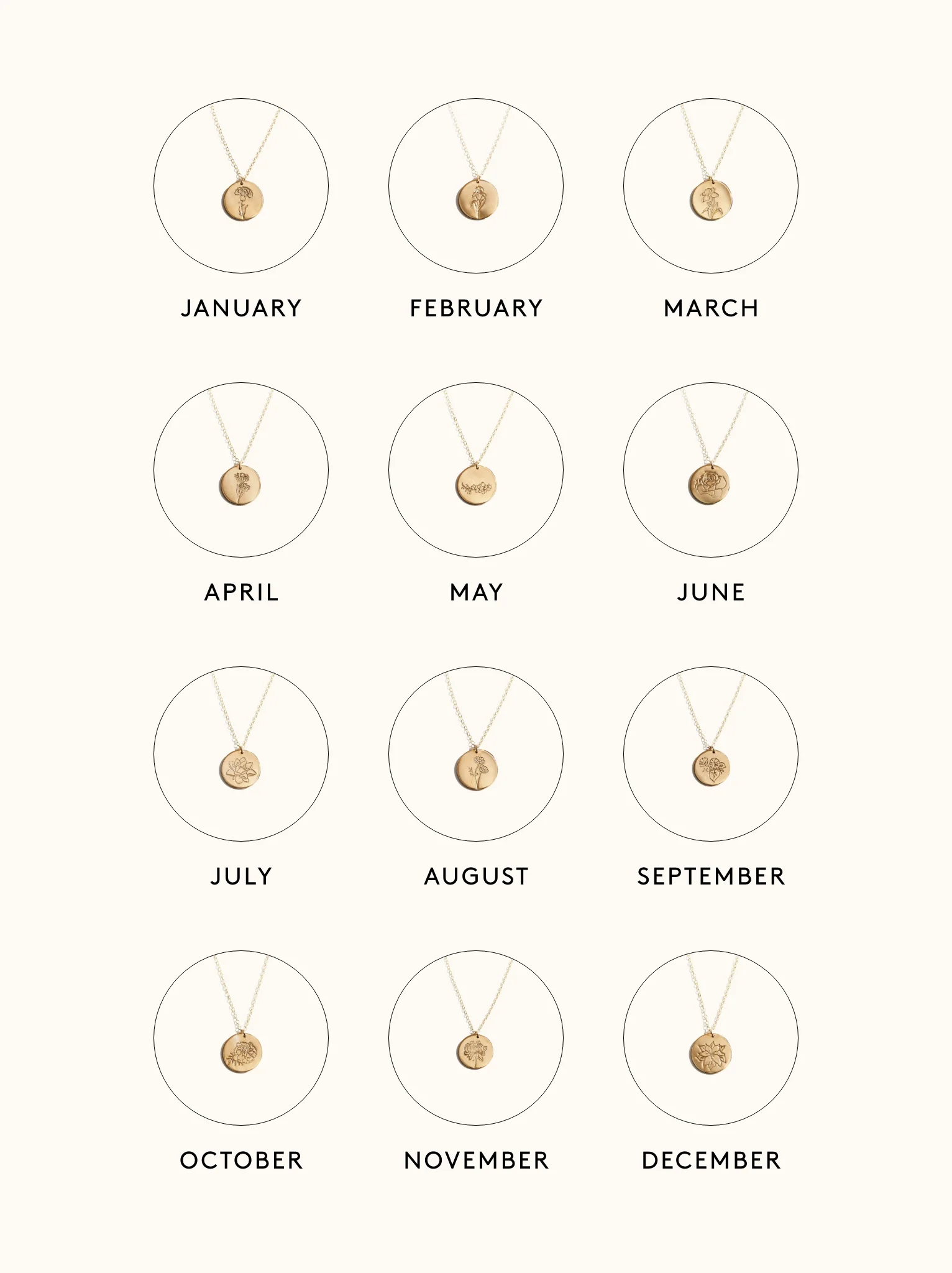 Bloom Birth Month Necklace - Image 14