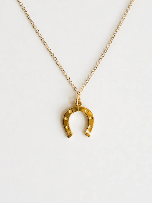 Vermeil Horseshoe Charm Necklace