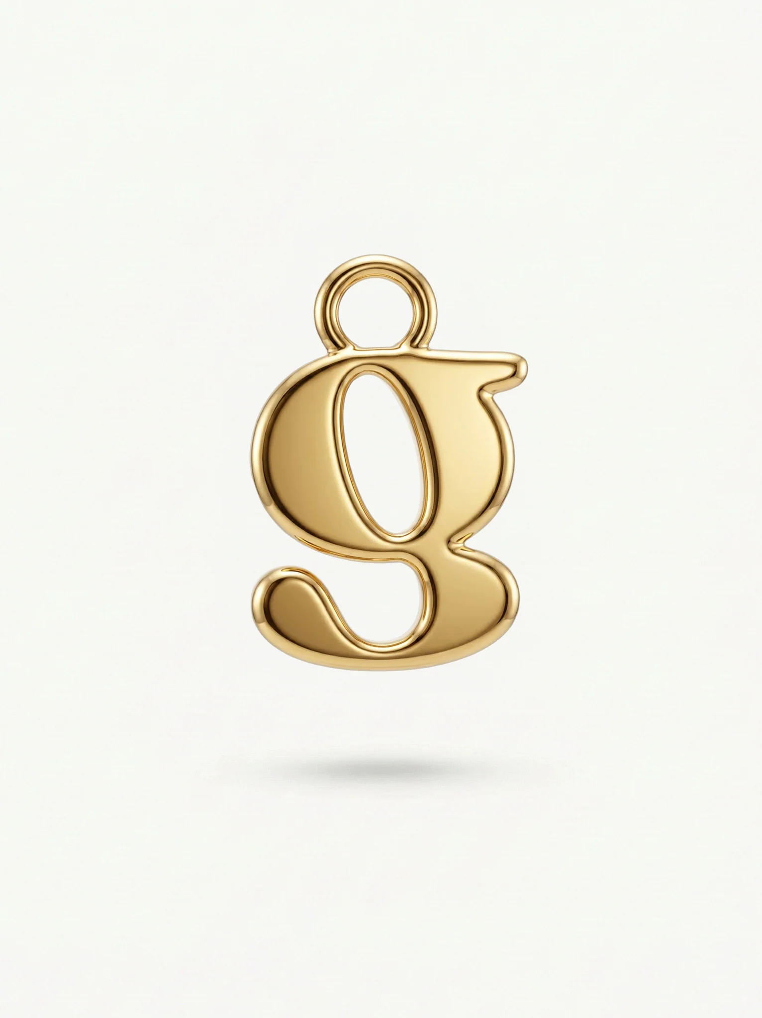 Initial Charm Gold Vermeil - Image 7