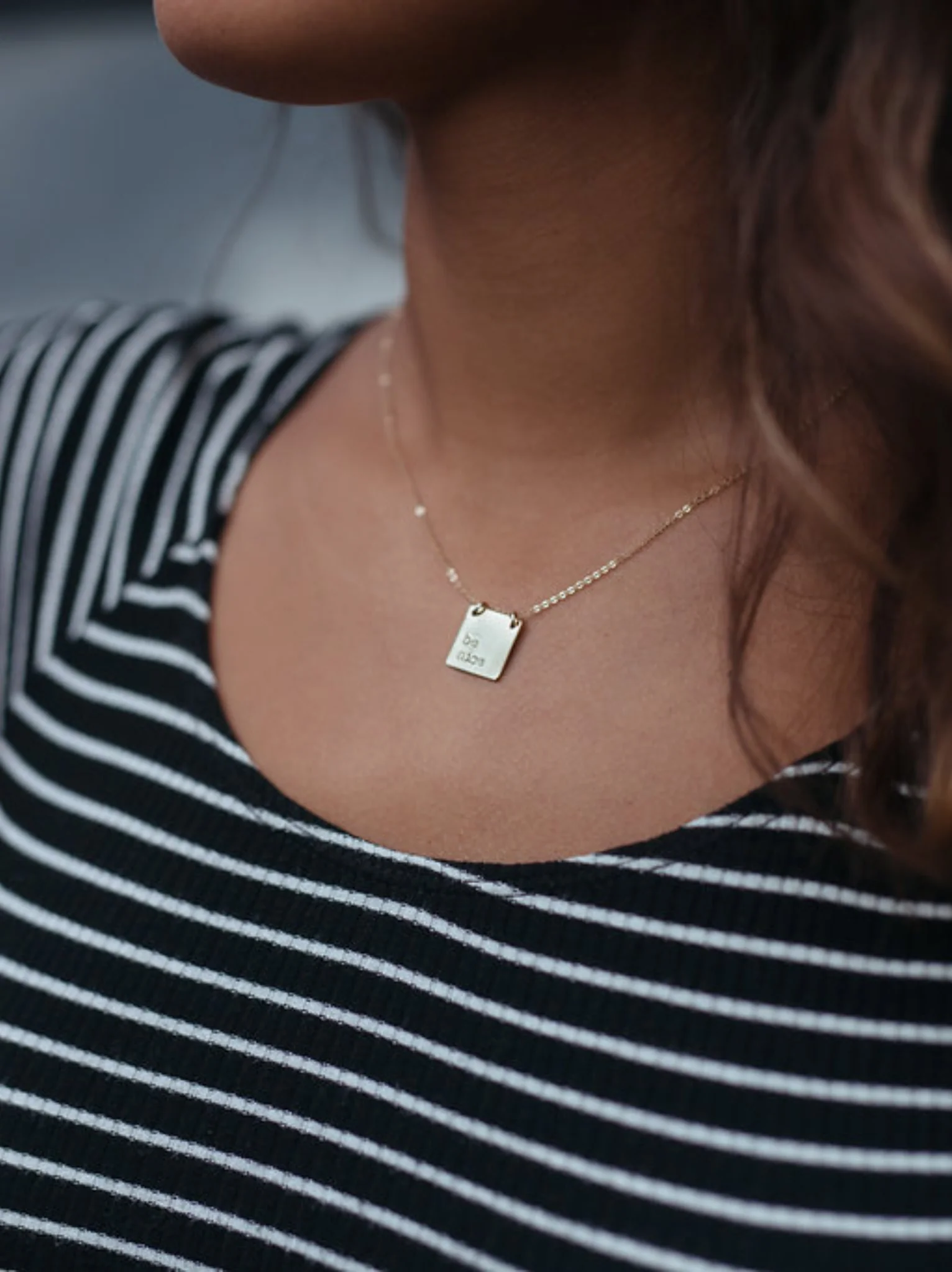 Engravable Phrase Necklace - Image 4