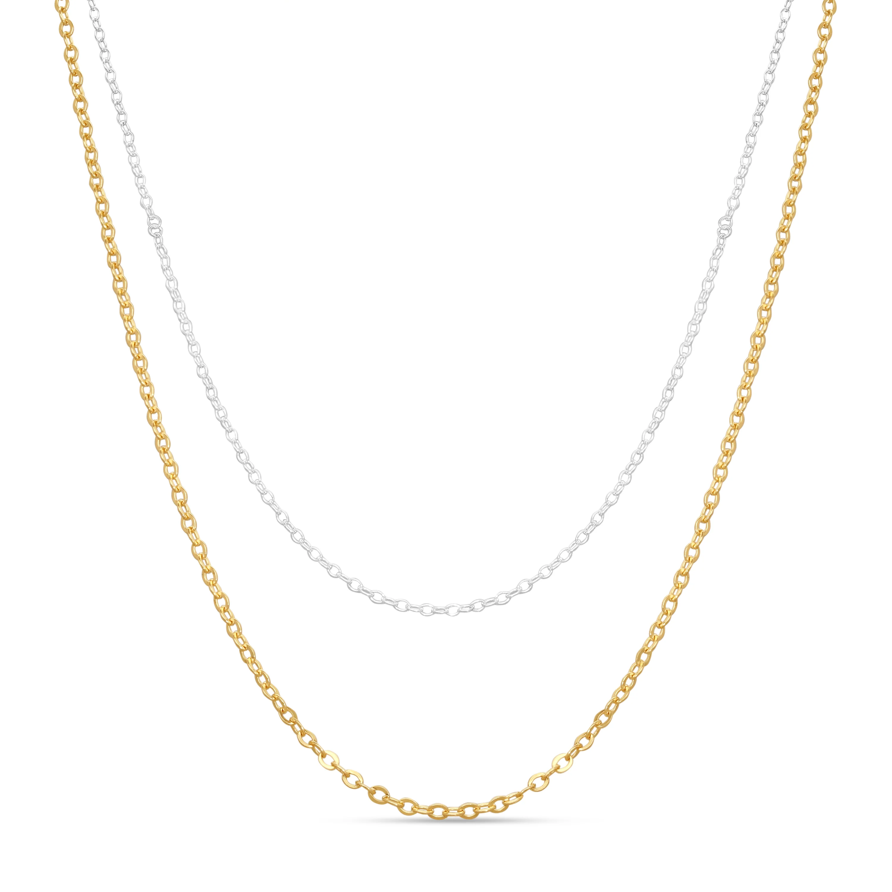 Zora Layered Chain Necklaces - Image 2